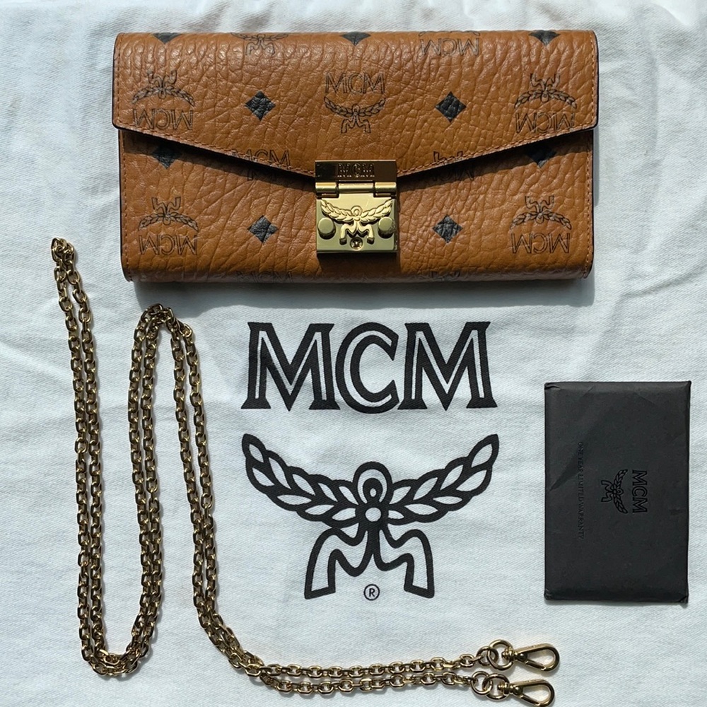 MCM Patricia Crossbody Wallet in Visetos